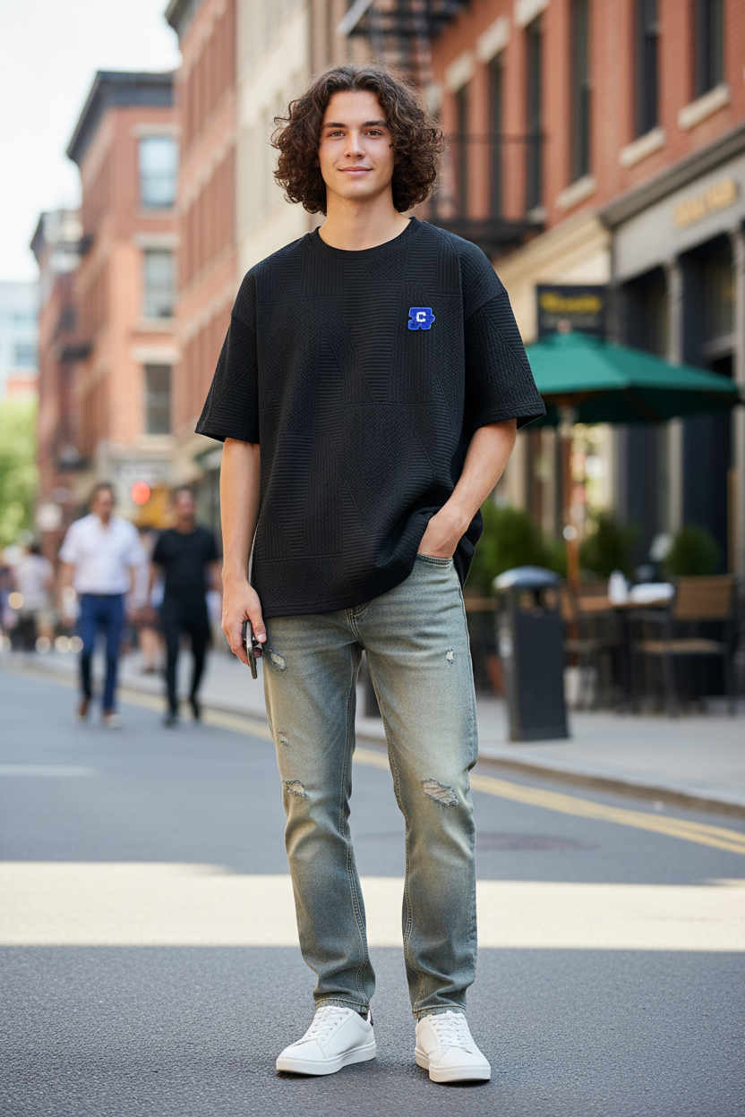 JAXXIE Luxe Boxy Fit Heavyweight Tee