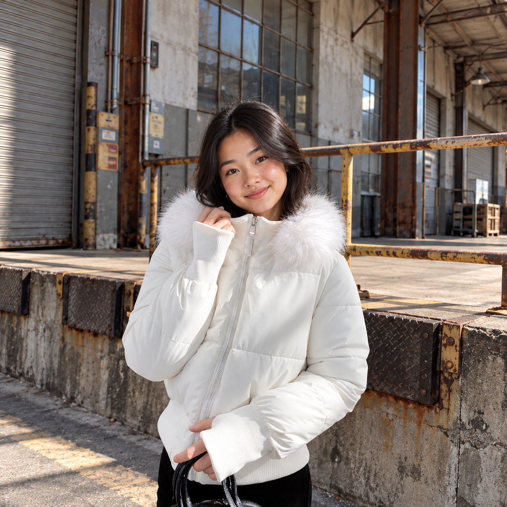 JAXXIE Cropped Puffer Jacket