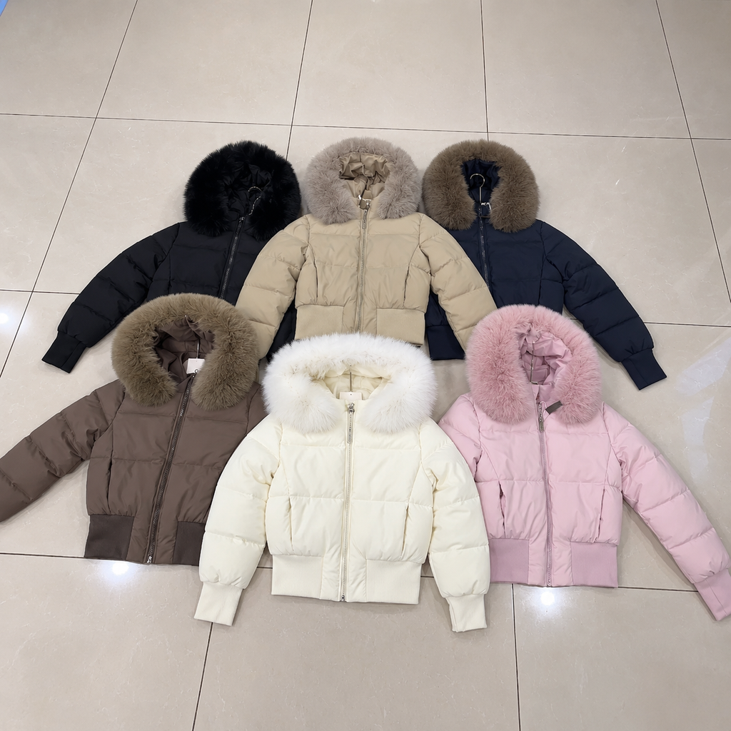 JAXXIE Cropped Puffer Jacket