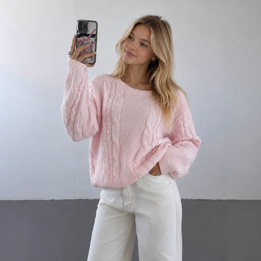 JAXXIE Cable Knit Sweater