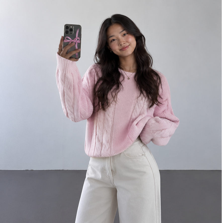 JAXXIE Cable Knit Sweater