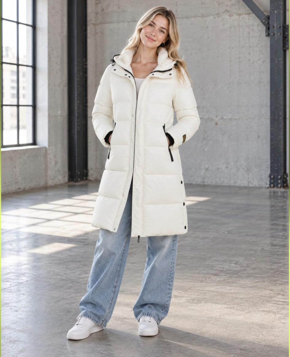 JAXXIE Long Glossy Puffer Jacket