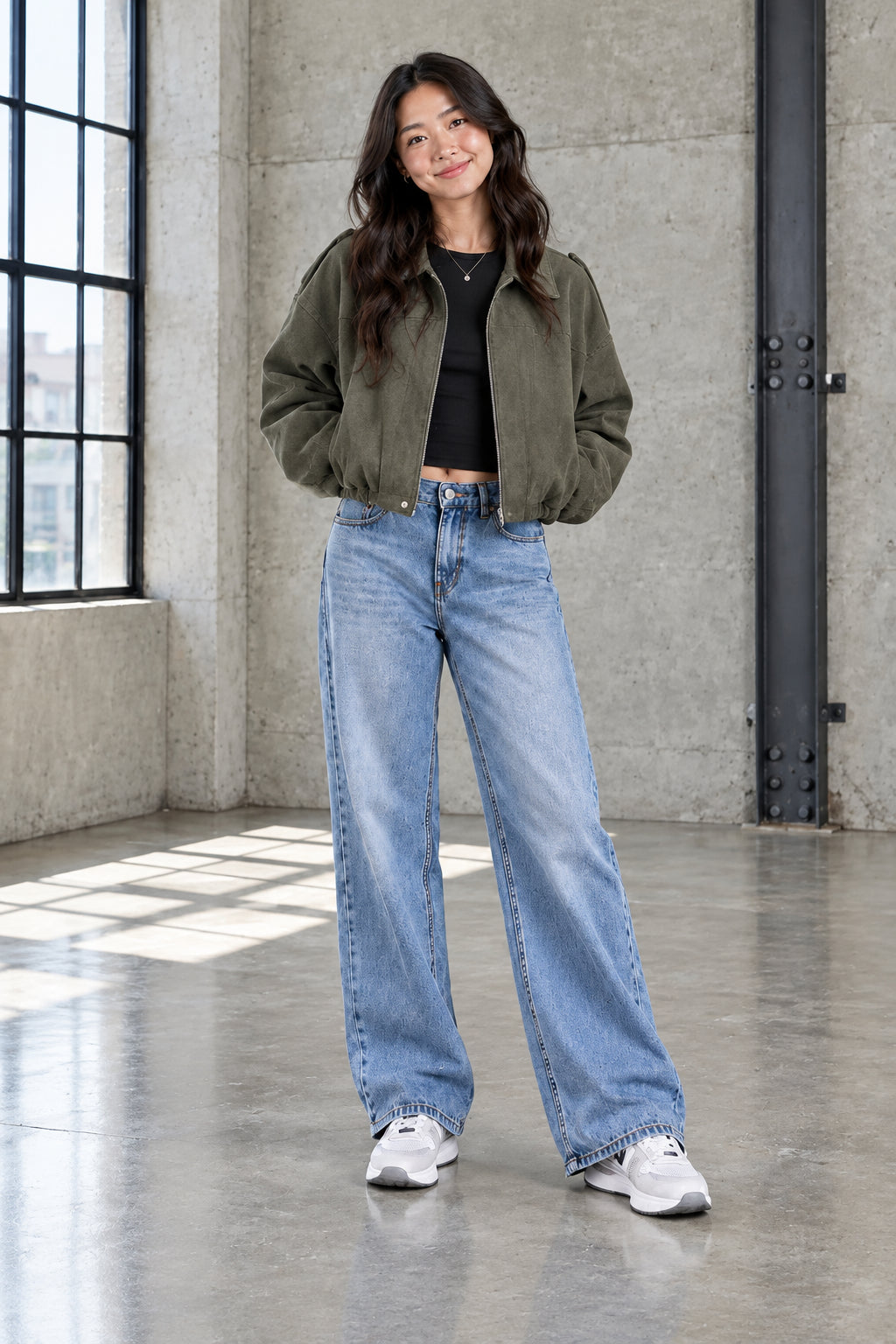 JAXXIE Suede Pilot Jacket