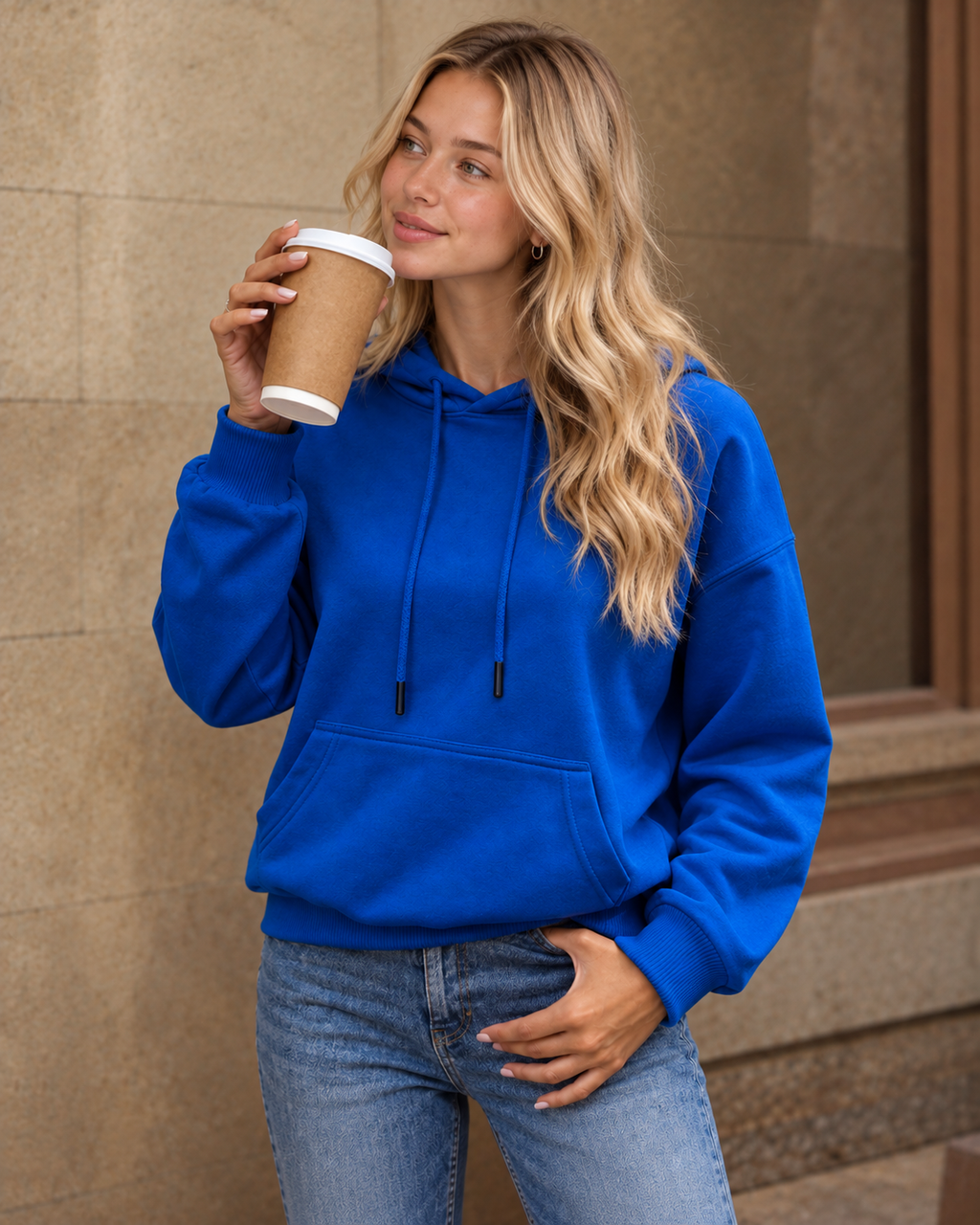 JAXXIE Womens Classic Basic Hoodie